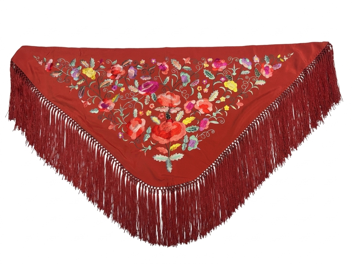 Mantoncillo Flecos Rojo
