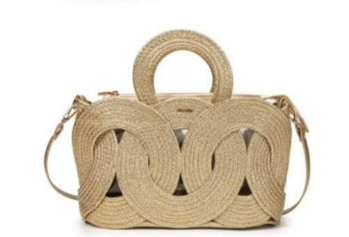 Bolso Rafia Dorado