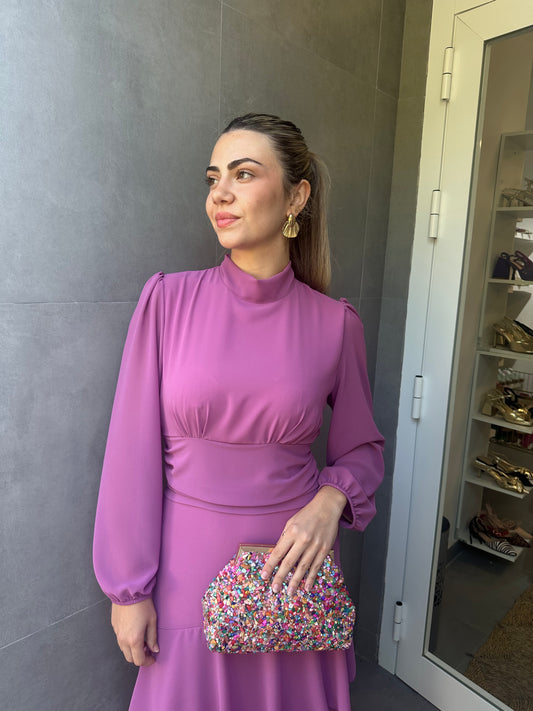 Vestido modelo Volante