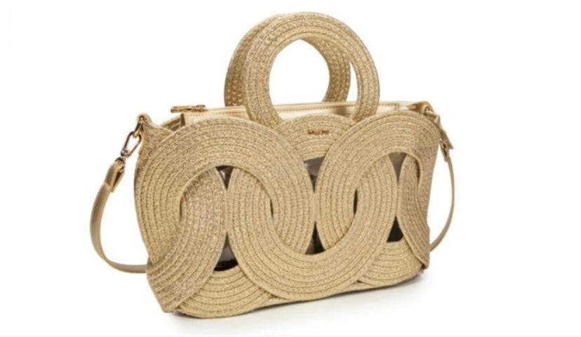Bolso Rafia Dorado