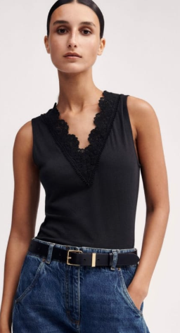 Camiseta Modelo Encaje