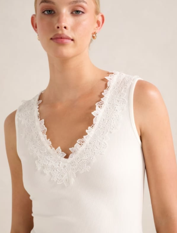Camiseta Modelo Encaje