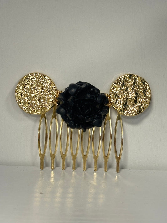 Peinecillo flor relieve y circulo