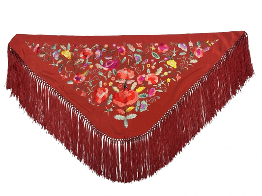 Mantoncillo Flecos Rojo