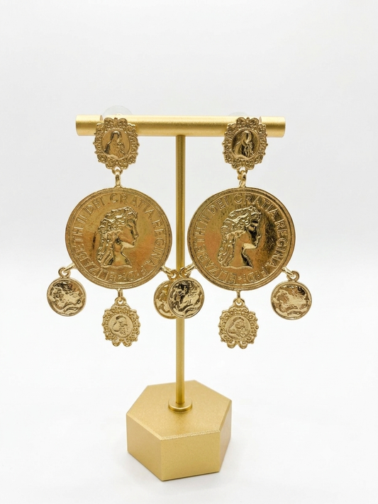 Pendiente monedas