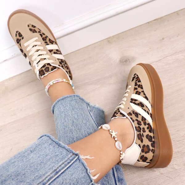 zapatillas doble suela animal print - Imagen 2